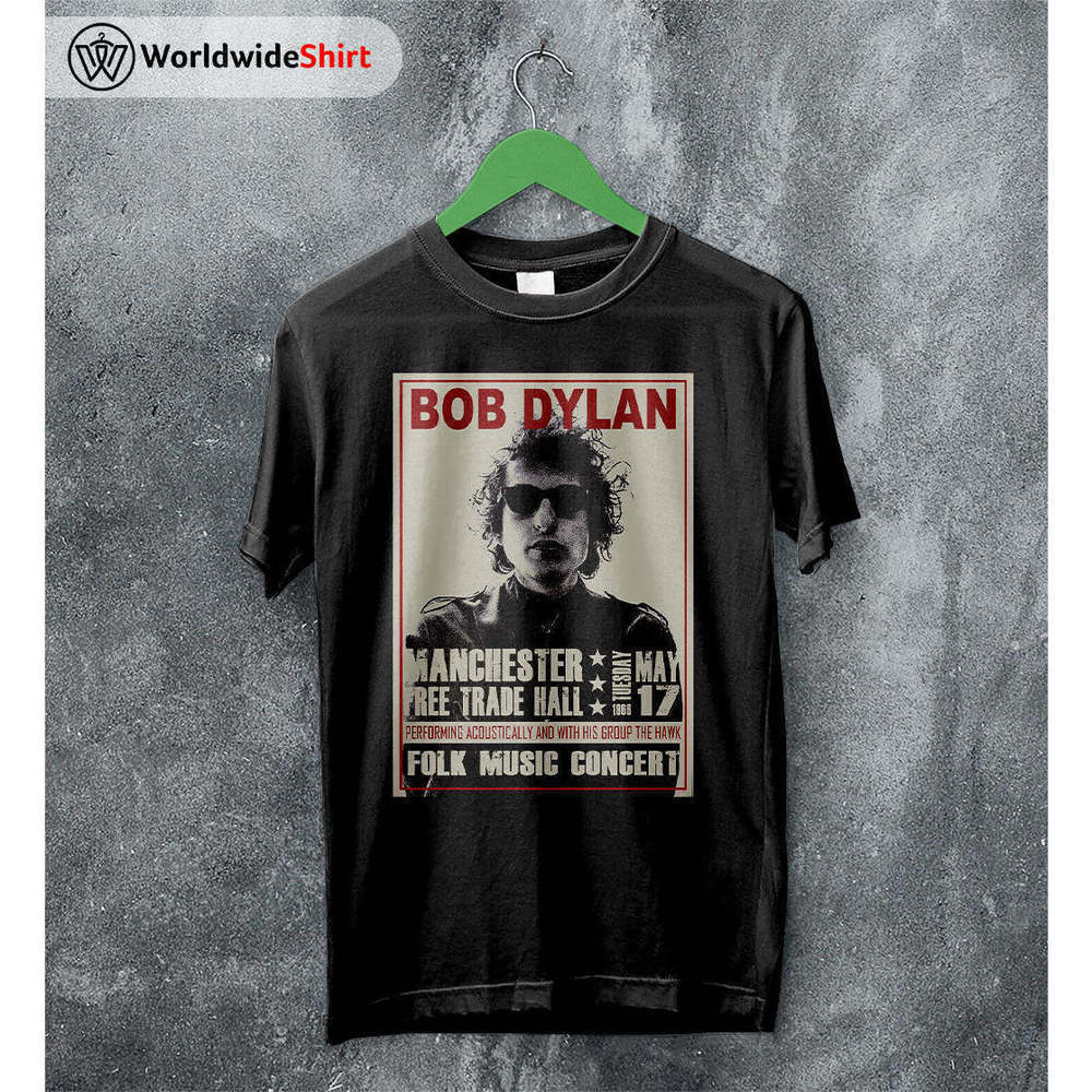 Bob Dylan UK Tour Folk Rock Legend Music Graphic Fan Art T-Shirt